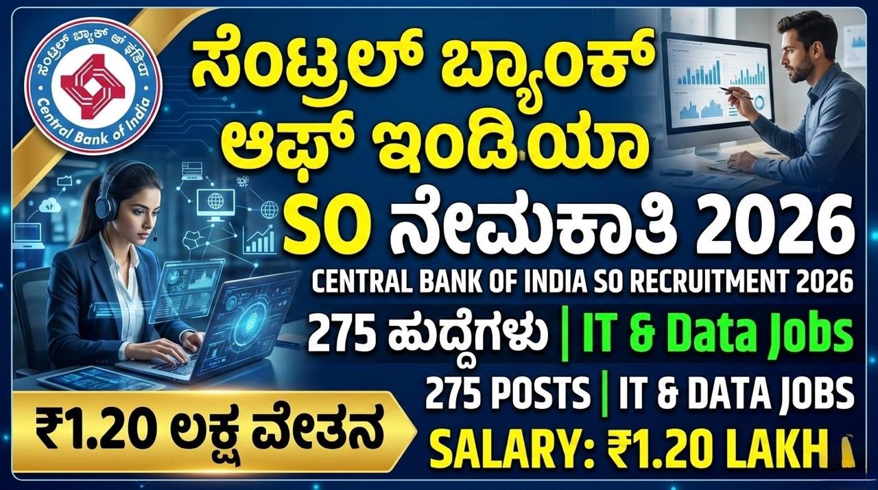 Central Bank of India SO Recruitment 2026