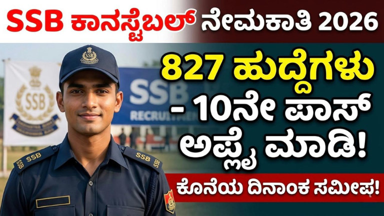 SSB Constable Tradesman Recruitment 2026