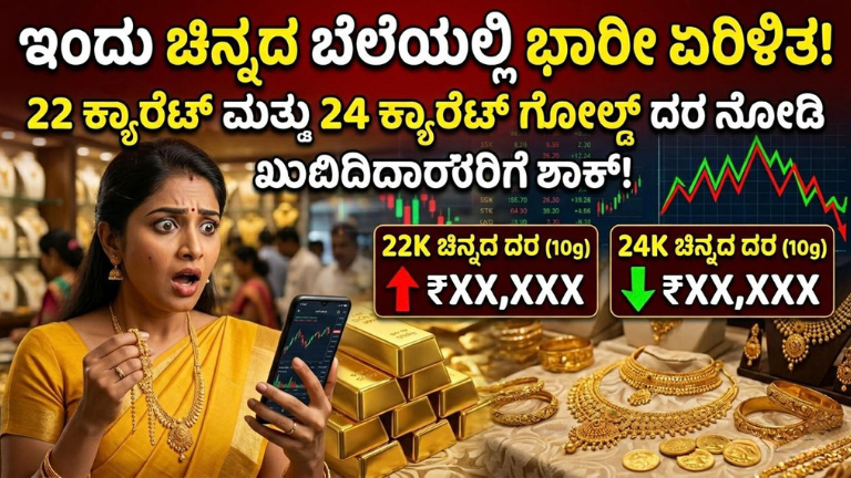 ಇಂದು ಚಿನ್ನದಭಾರೀ ಏರಿಳಿತ ಬೆಲೆಯಲ್ಲಿ