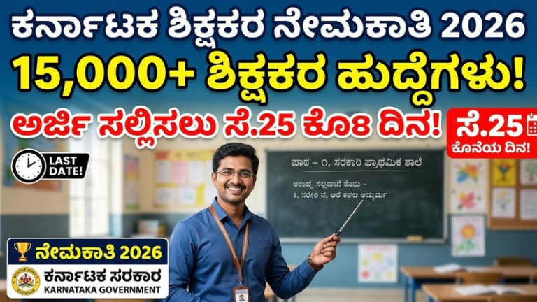 Karnataka Teacher Recruitment 2026