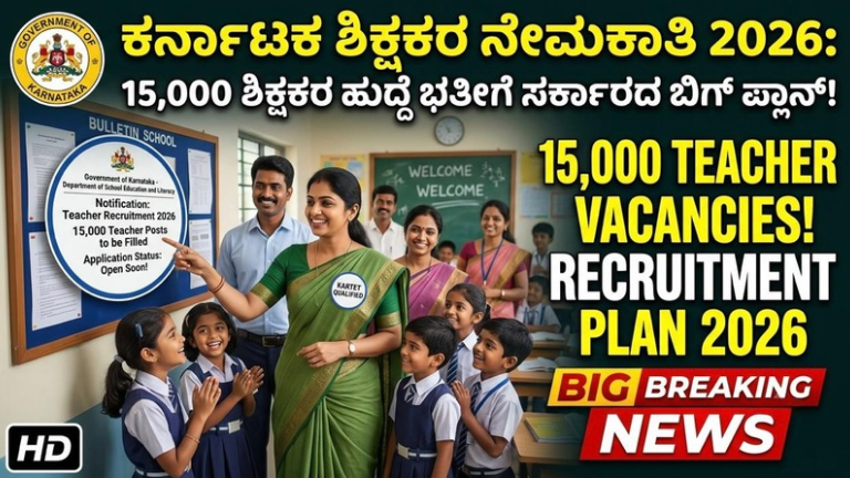 Karnataka Teacher Recruitment 2026